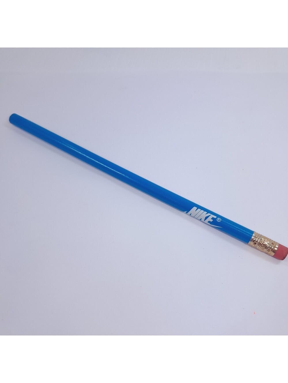 Vintage Nike Pencil wood blue logo swoosh Wooden wood school supply Vintage